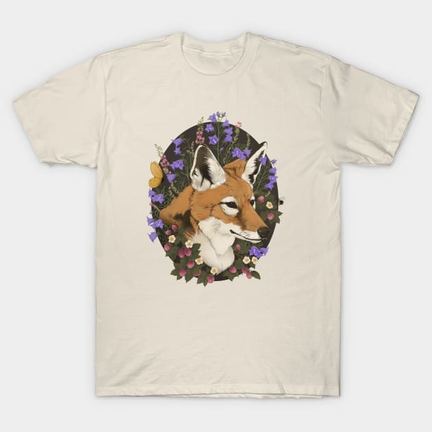 Floral Fox T-Shirt by LauraGraves